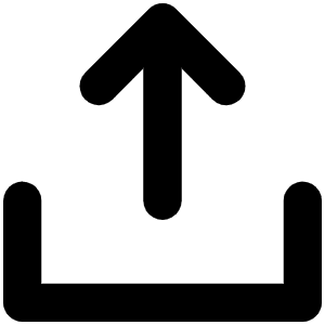 Upload Simple Bold Icon from Phosphor Bold Set