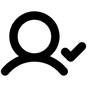 User Check Bold Icon from Phosphor Bold Set