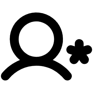 User Gear Bold Icon from Phosphor Bold Set