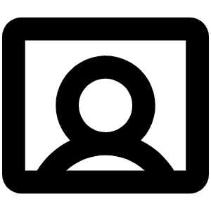 User Rectangle Bold Icon from Phosphor Bold Set