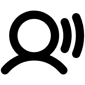 User Sound Bold Icon from Phosphor Bold Set