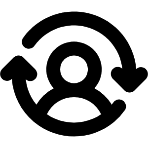 User Switch Bold Icon from Phosphor Bold Set