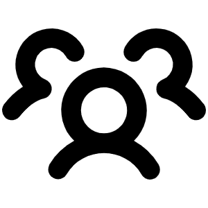 Users Three Bold Icon from Phosphor Bold Set