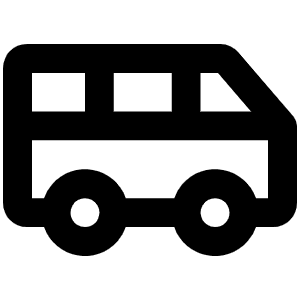 Van Bold Icon from Phosphor Bold Set