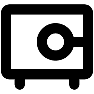 Vault Bold Icon from Phosphor Bold Set