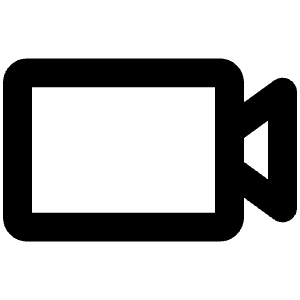 Video Camera Bold Icon from Phosphor Bold Set