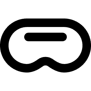 Visor Bold Icon from Phosphor Bold Set