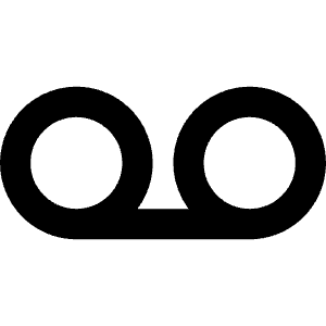 Voicemail Bold Icon from Phosphor Bold Set