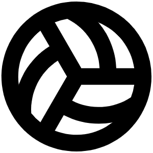 Volleyball Bold Icon from Phosphor Bold Set