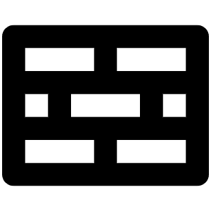 Wall Bold Icon from Phosphor Bold Set