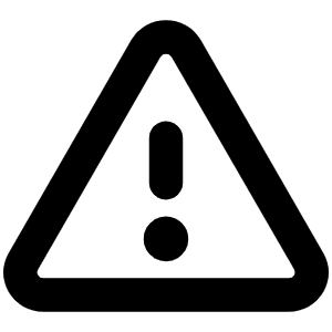 Warning Bold Icon from Phosphor Bold Set