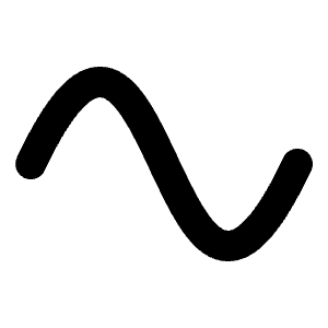 Wave Sine Bold Icon from Phosphor Bold Set