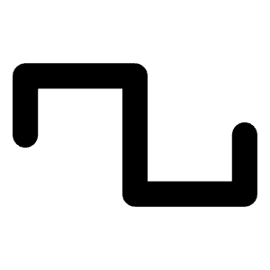 Wave Square Bold Icon from Phosphor Bold Set