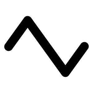 Wave Triangle Bold Icon from Phosphor Bold Set