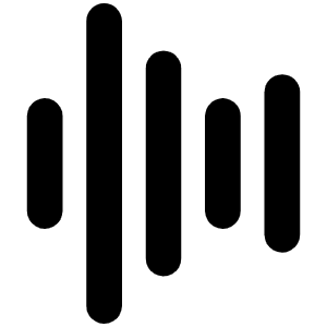 Waveform Bold Icon from Phosphor Bold Set