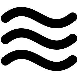 Waves Bold Icon from Phosphor Bold Set