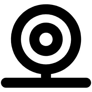 Webcam Bold Icon from Phosphor Bold Set