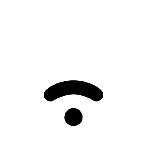 Wifi Low Bold Icon from Phosphor Bold Set