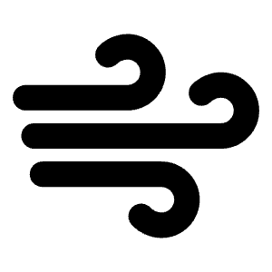 Wind Bold Icon from Phosphor Bold Set