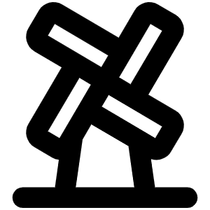 Windmill Bold Icon from Phosphor Bold Set