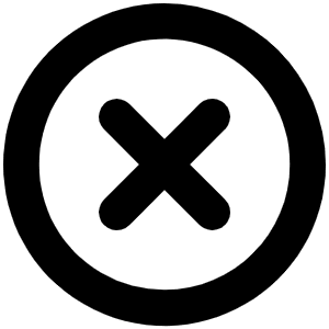 X Circle Bold Icon from Phosphor Bold Set