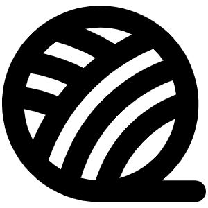 Yarn Bold Icon from Phosphor Bold Set