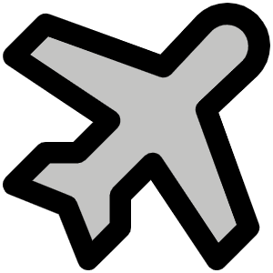 Airplane Tilt Duotone Icon from Phosphor Duotone Set