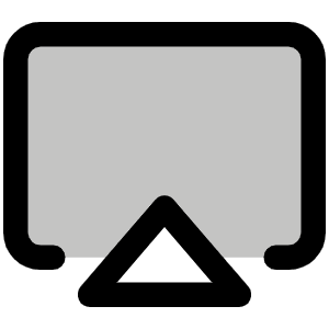 Airplay Duotone Icon from Phosphor Duotone Set