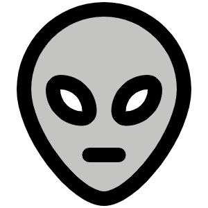 Alien Duotone Icon from Phosphor Duotone Set