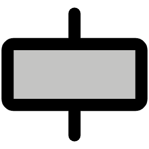 Align Center Horizontal Simple Duotone Icon from Phosphor Duotone Set