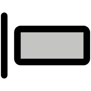 Align Left Simple Duotone Icon from Phosphor Duotone Set