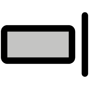 Align Right Simple Duotone Icon from Phosphor Duotone Set