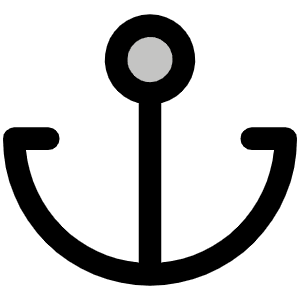 Anchor Simple Duotone Icon from Phosphor Duotone Set