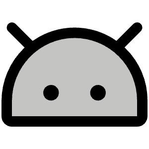 Android Logo Duotone Icon from Phosphor Duotone Set