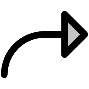 Arrow Bend Up Right Duotone Icon from Phosphor Duotone Set