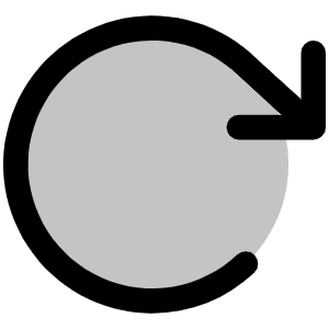 Arrow Clockwise Duotone Icon from Phosphor Duotone Set