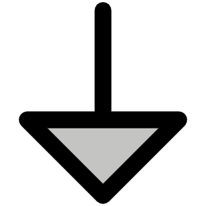 Arrow Down Duotone Icon from Phosphor Duotone Set
