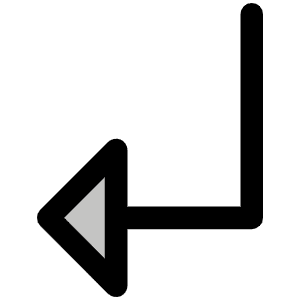 Arrow Elbow Down Left Duotone Icon from Phosphor Duotone Set