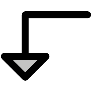 Arrow Elbow Left Down Duotone Icon from Phosphor Duotone Set