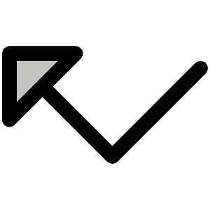 Arrow Elbow Left Duotone Icon from Phosphor Duotone Set