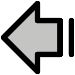 Arrow Fat Line Left Duotone Icon from Phosphor Duotone Set