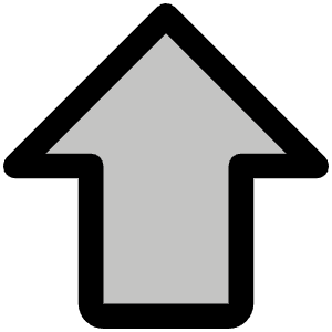 Arrow Fat Up Duotone Icon from Phosphor Duotone Set