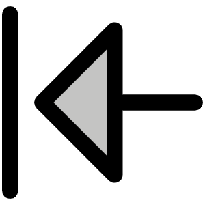Arrow Line Left Duotone Icon from Phosphor Duotone Set