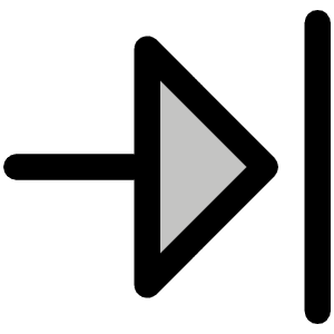 Arrow Line Right Duotone Icon from Phosphor Duotone Set