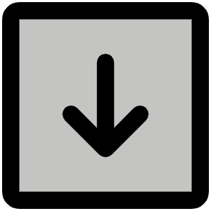 Arrow Square Down Duotone Icon from Phosphor Duotone Set