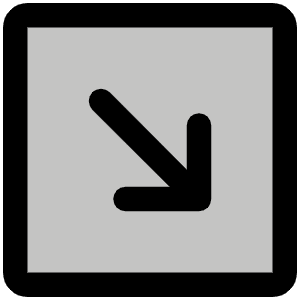 Arrow Square Down Right Duotone Icon from Phosphor Duotone Set