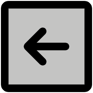 Arrow Square Left Duotone Icon from Phosphor Duotone Set