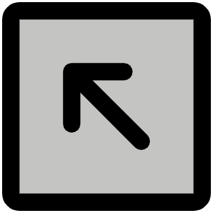 Arrow Square Up Left Duotone Icon from Phosphor Duotone Set