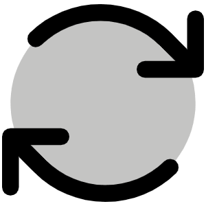 Arrows Clockwise Duotone Icon from Phosphor Duotone Set