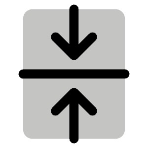 Arrows In Line Vertical Duotone Icon from Phosphor Duotone Set